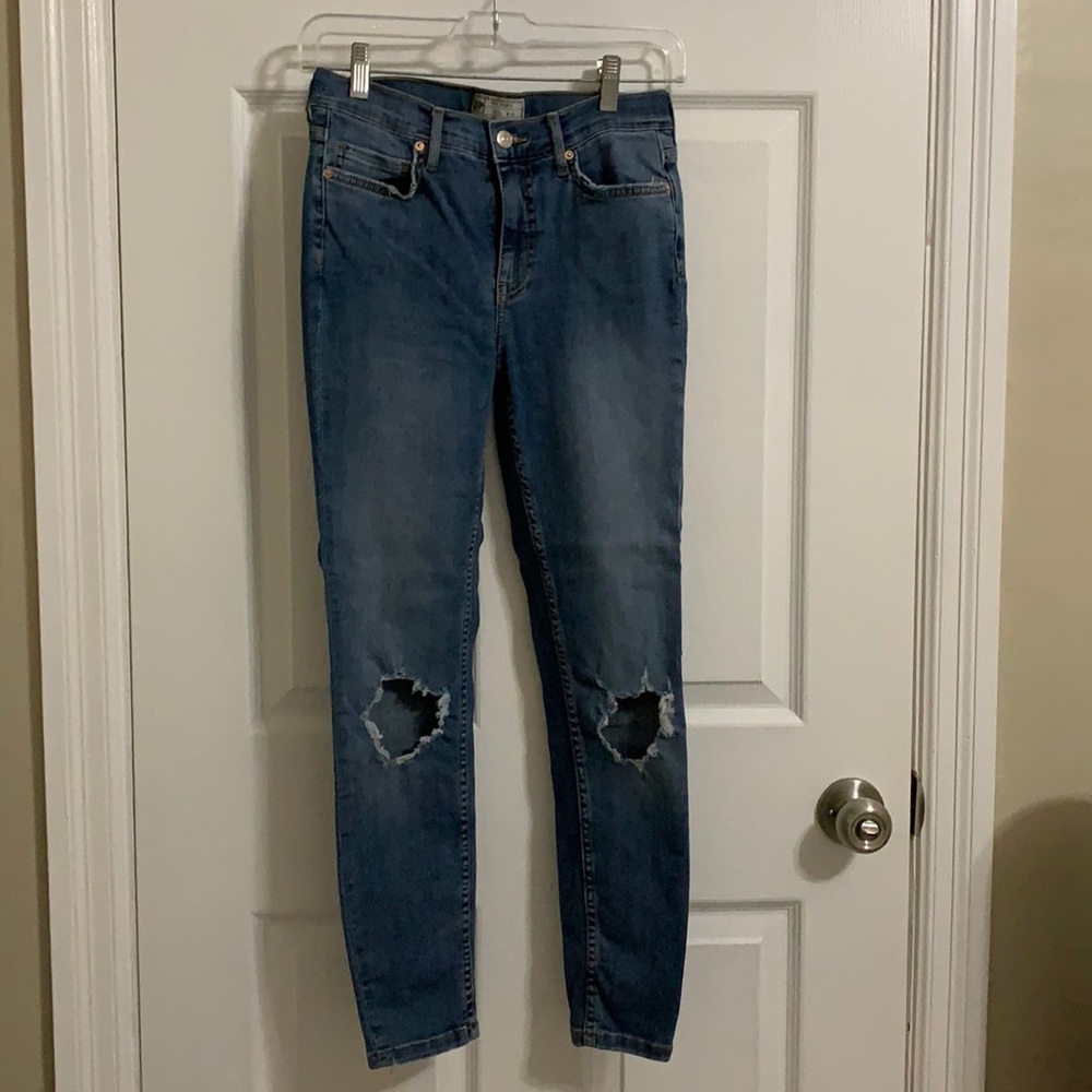 Free People blue ripped jeans
